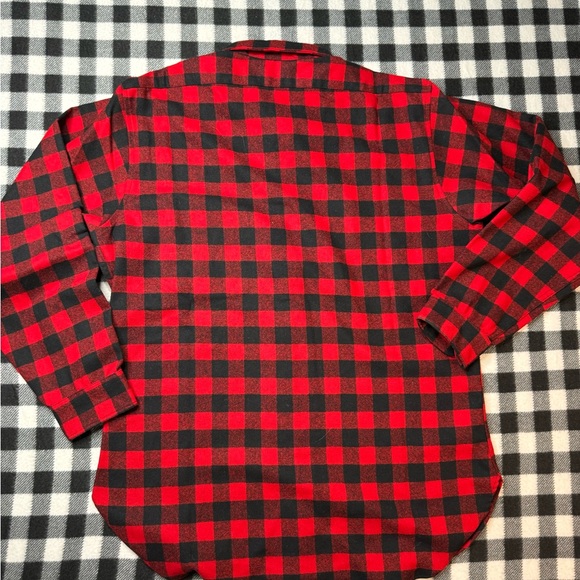 Pendleton plaid button down large 100% virgin wool - Picture 6 of 6